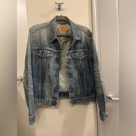 Levi’s Denim Trucker Jean Jacket Men’s Large Blue - Picture 3 of 11